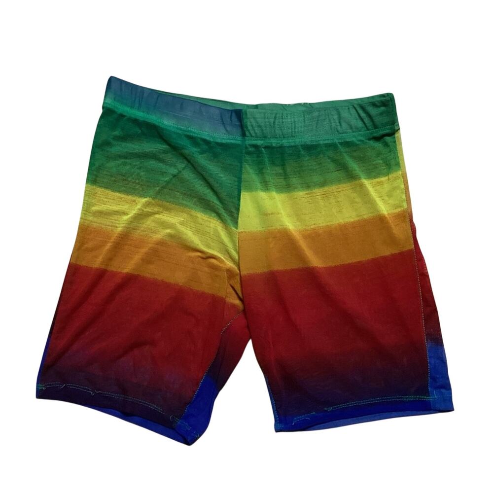Rouge Collection Mesh Rainbow Shorts